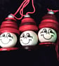 Set of Three Elf Button Decorations - Image 1