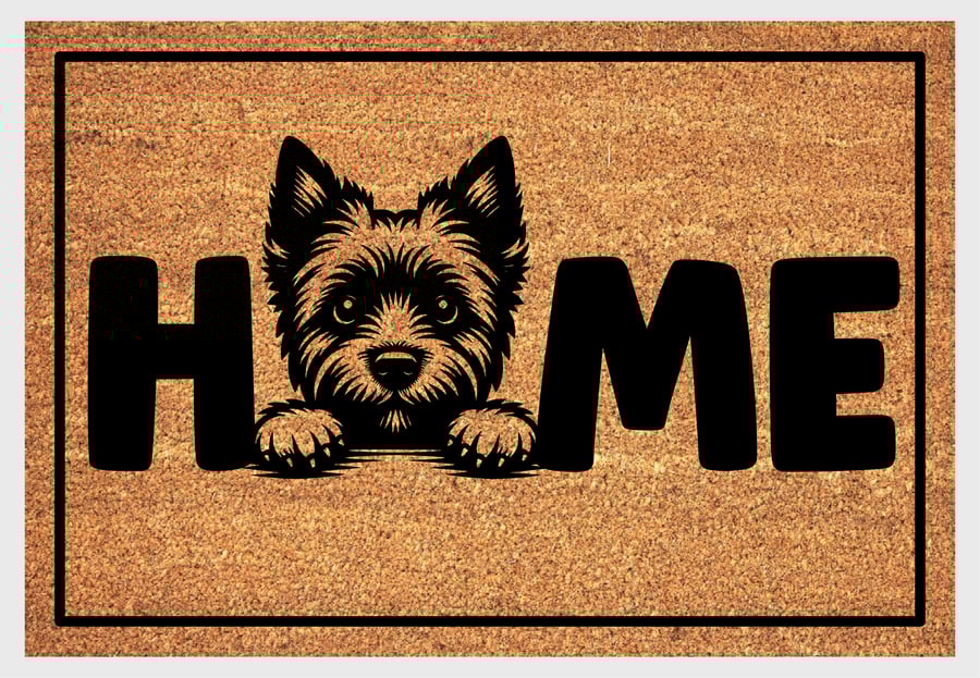 Cairn Terrier Home Door Mat - Cairn Terrier Dog Doormat - 3 Sizes