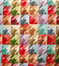 Cushion Cover: Tapestry Squares design Red reverse 17" (43cm) - Image 4