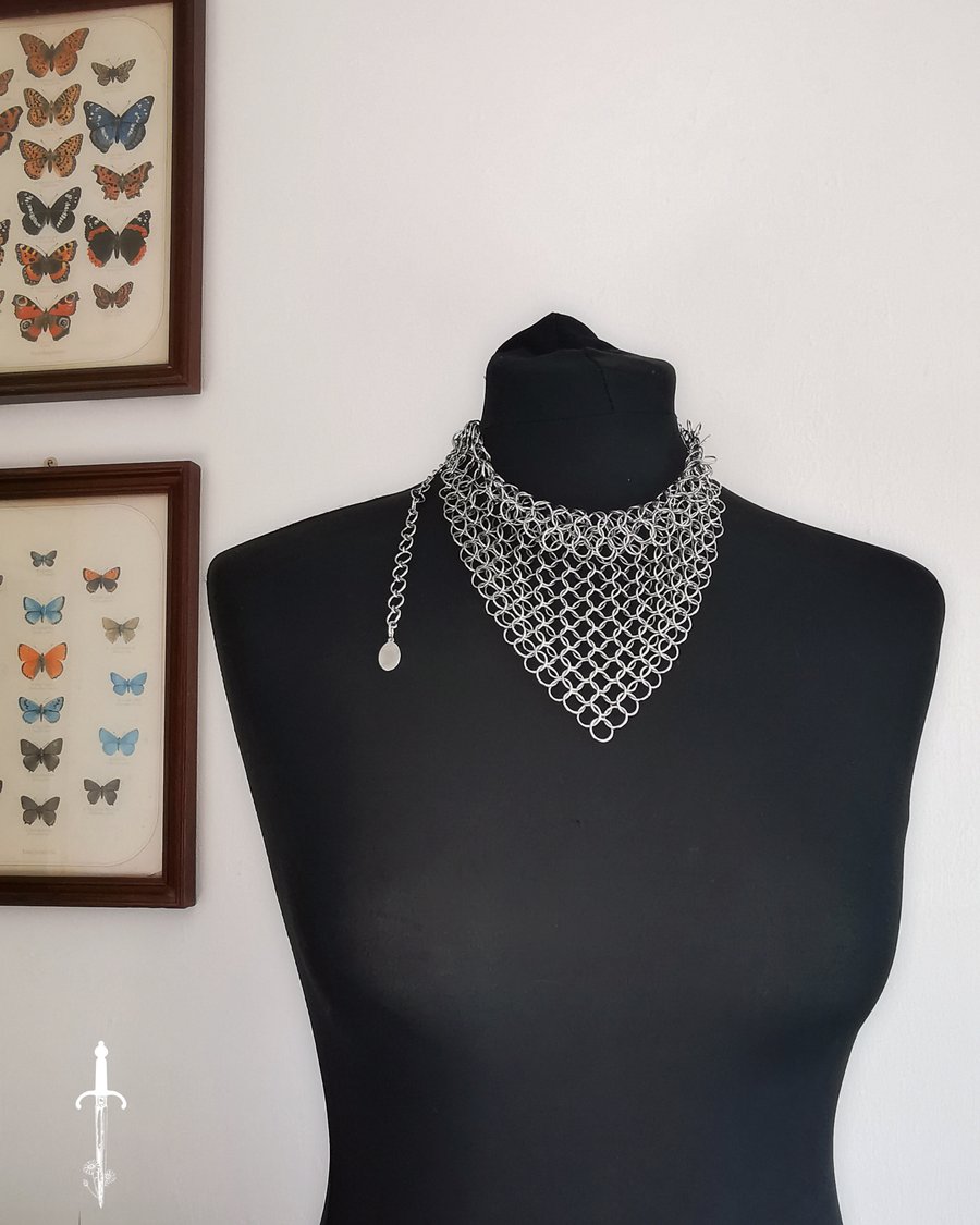 Made to Order:The Bermuda Bandana Chainmail Necklace 