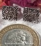 Fine Silver Square Clip on Earrings (ON SALE - HALF PRICE) - Image 3