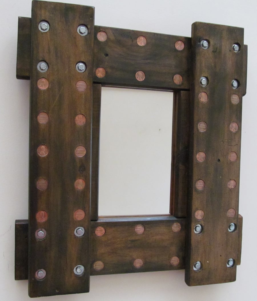 Handmade timber mirror