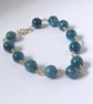 Gold filled Apatite Beaded Bracelet - Image 4