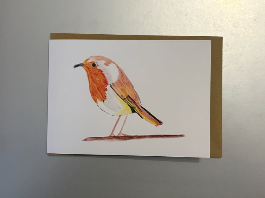 Robin A5 Greeting Card