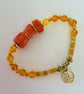 November Scorpio birthday charm bracelet featuring semiprecious stones - Image 3