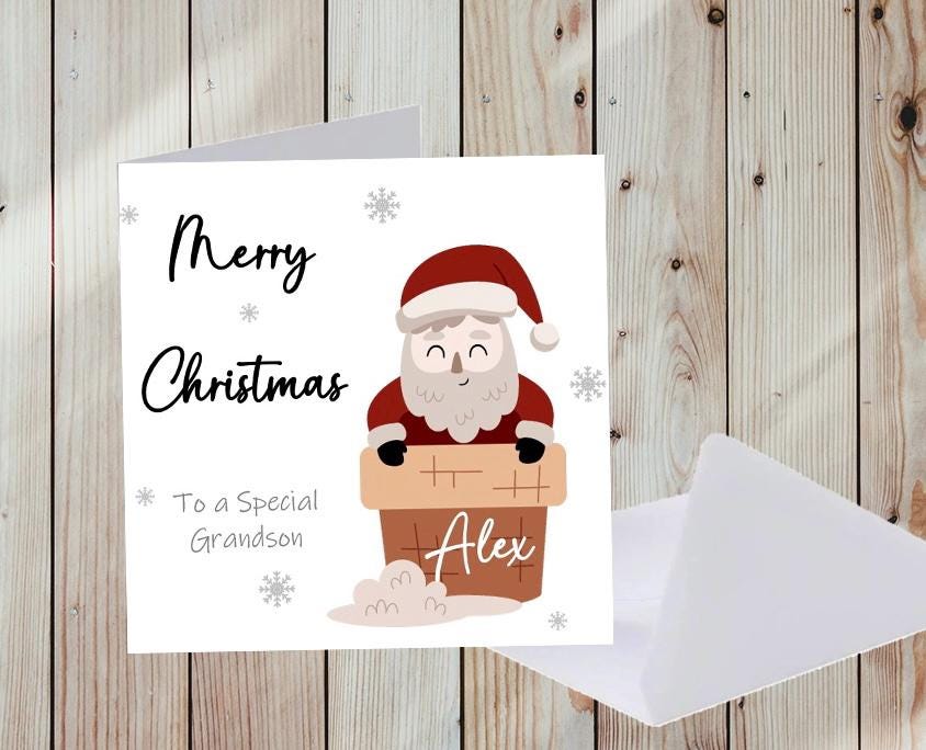 Christmas Card, Any Relation, Handmade and personalised, Father Christmas Card