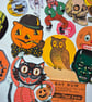 Vintage Retro Style Halloween Junk Journal Kit, Halloween Die Cuts