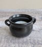 Small ceramic cauldron tealight, satin black glaze - Image 2