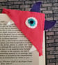 Red Monster Corner Bookmark - Image 1