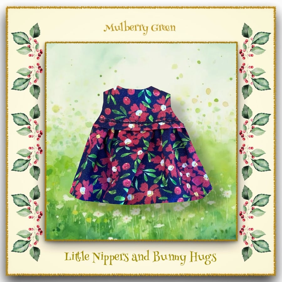 Little Nippers and Bunny Higs Navy Floral Dress
