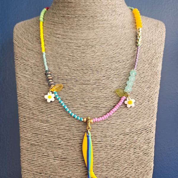 Sardine charm necklace 