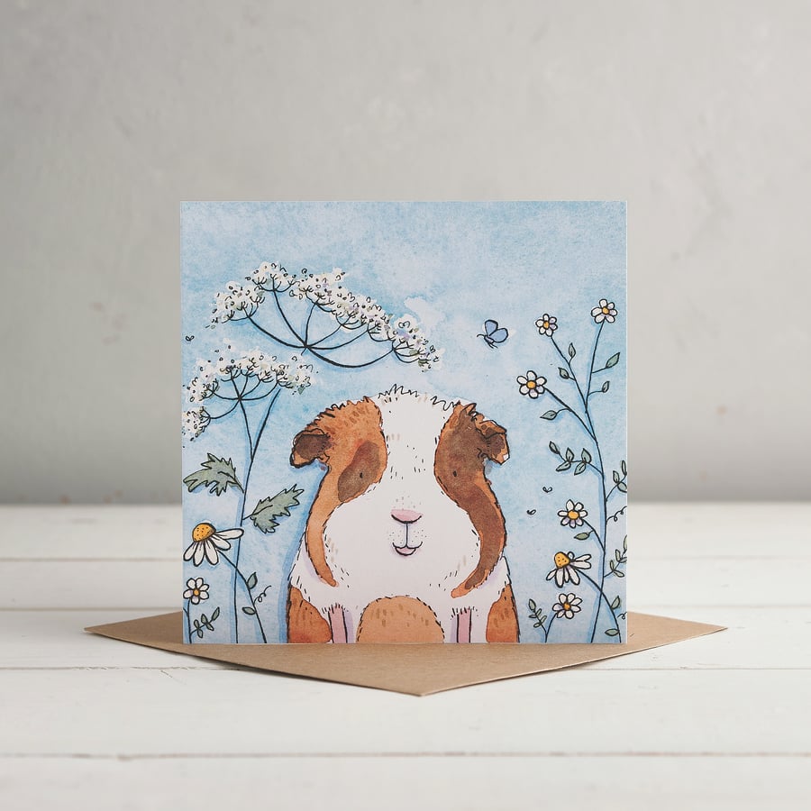 Guinea Pig Greetings card
