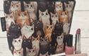Cat themed makeup bags