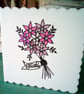 Bouquet thank you card - Image 1