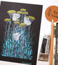 Three Cabbage White Butterflies original wall art, small drawing - Image 6