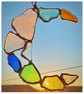 Seaglass mosaic crescent suncatcher  - Image 8