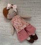 11” handmade rag doll
