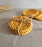  Set of 3 reusable crochet face scrubbies, cotton pads