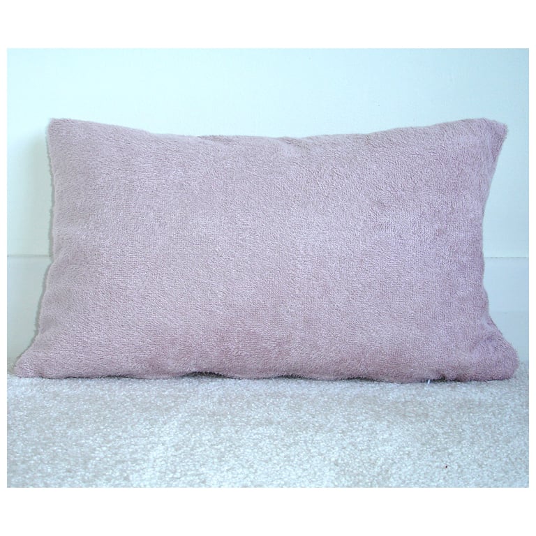 Bamboo Terry Towelling Travel Pillow Cover Tempur SMALL 16 "x 10" Pink