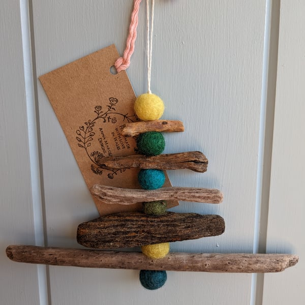 Hanging Decoration Driftwood and Felt