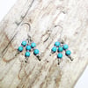 Sterling Silver Turquoise Dangle Earrings - UK Free Post