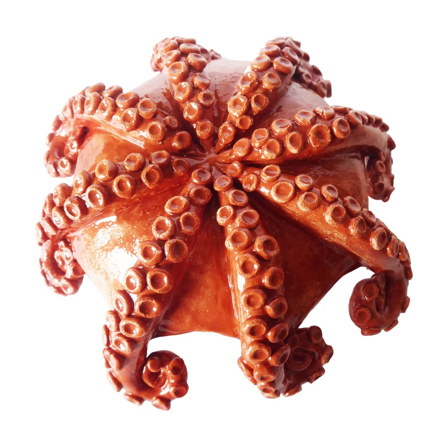 Octopus Ceramic Ornament - Hand Built