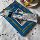 One More Page Bookmark Floral Shabby-Chic Embroidered Patchwork Quilted 