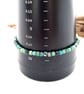 Natural Turquoise Beaded Bracelet with Adjustable Slider Clasp, Sterling Silver - Image 6