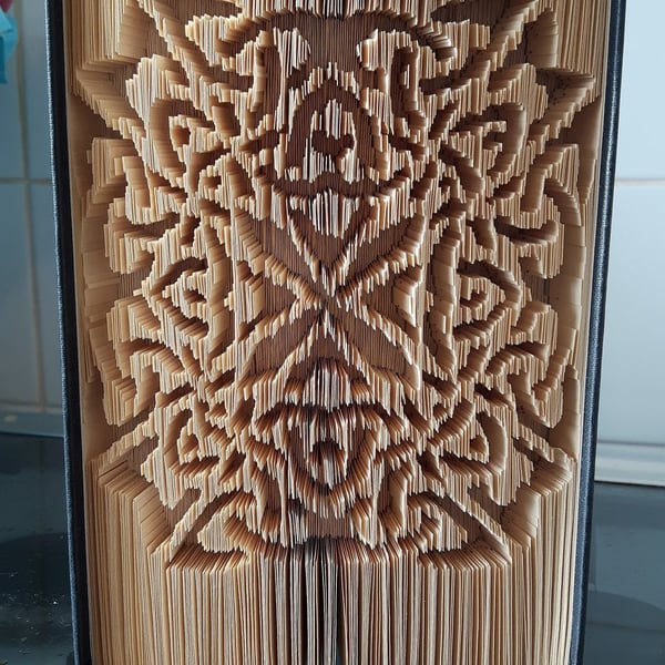 Intricate Pattern CUT & FOLD Book Folding Pattern - EMAILED PDF PATTERN
