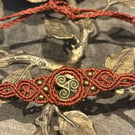 Bohemian Celtic Triskele spiral choker necklace, inc Free UK delivery