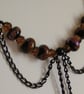 SALE- HALF PRICE -DOWNTON ABBEY NECKLACE  -  LAMPWORK NECKLACE - FREE UK POSTAGE - Image 1