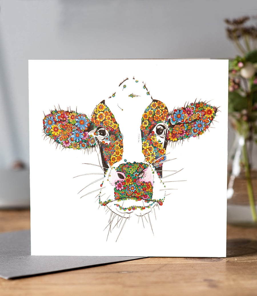 Marigold the Cow Greeting card 