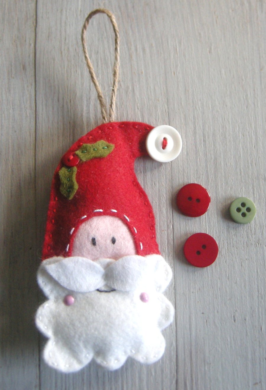 Craft kit, sewing kit Make a Santa decoration