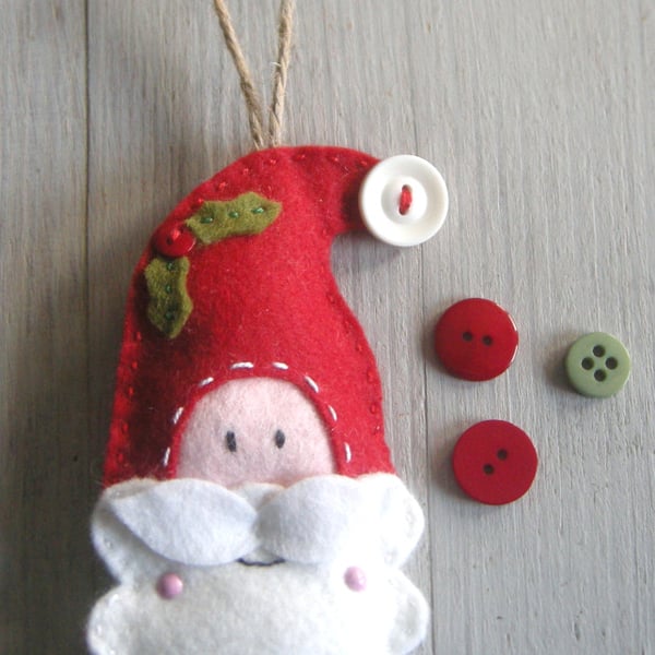 Craft kit, sewing kit Make a Santa decoration