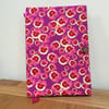 Fabric Covered Notebook - Vibrant Pansy Print