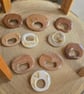 Summer wooden inspired glasses holding brooch pin. - Image 6
