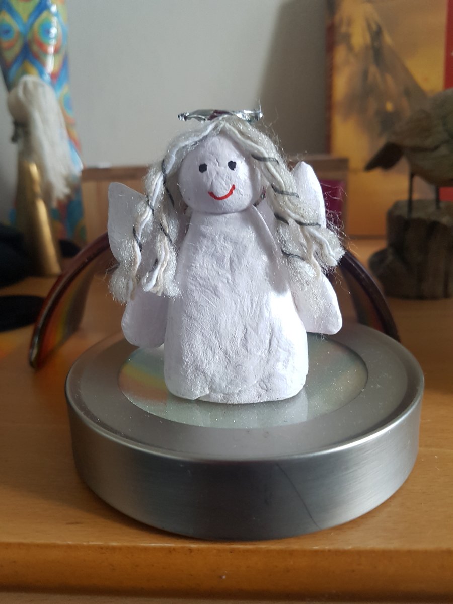 Handcrafted clay angel 
