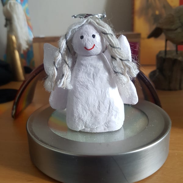 Handcrafted clay angel 