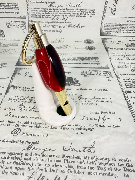 Red & Black Whistle Keyring