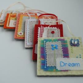 Felt Hanging. Dream - Hand Stitched And Embroidered Hanging Decoration