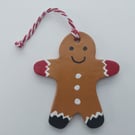 Gingerbread Man Person Christmas Hanging Decoration