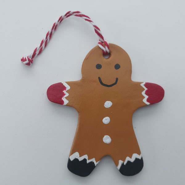 Gingerbread Man Person Christmas Hanging Decoration