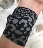 Black Twist wrist cover bracelet , tattoo covering for wrist, black bracelet,  - Image 3