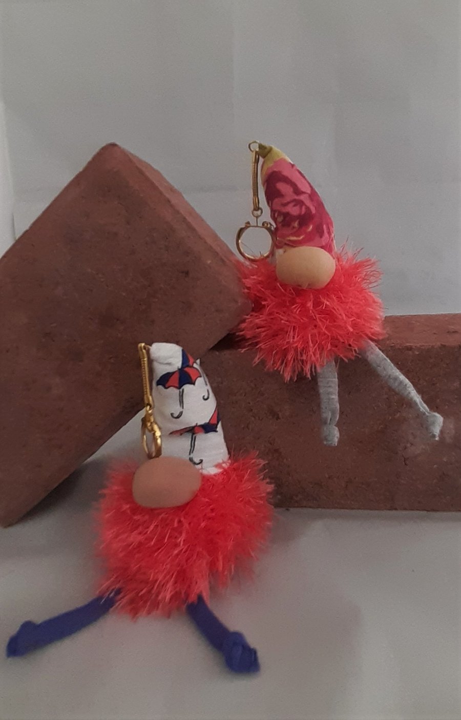 Lavender Scented Gnome Keyring - Coral Beards