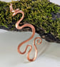 Large Swirly Copper Pendant in art Nouveau Style - Image 5