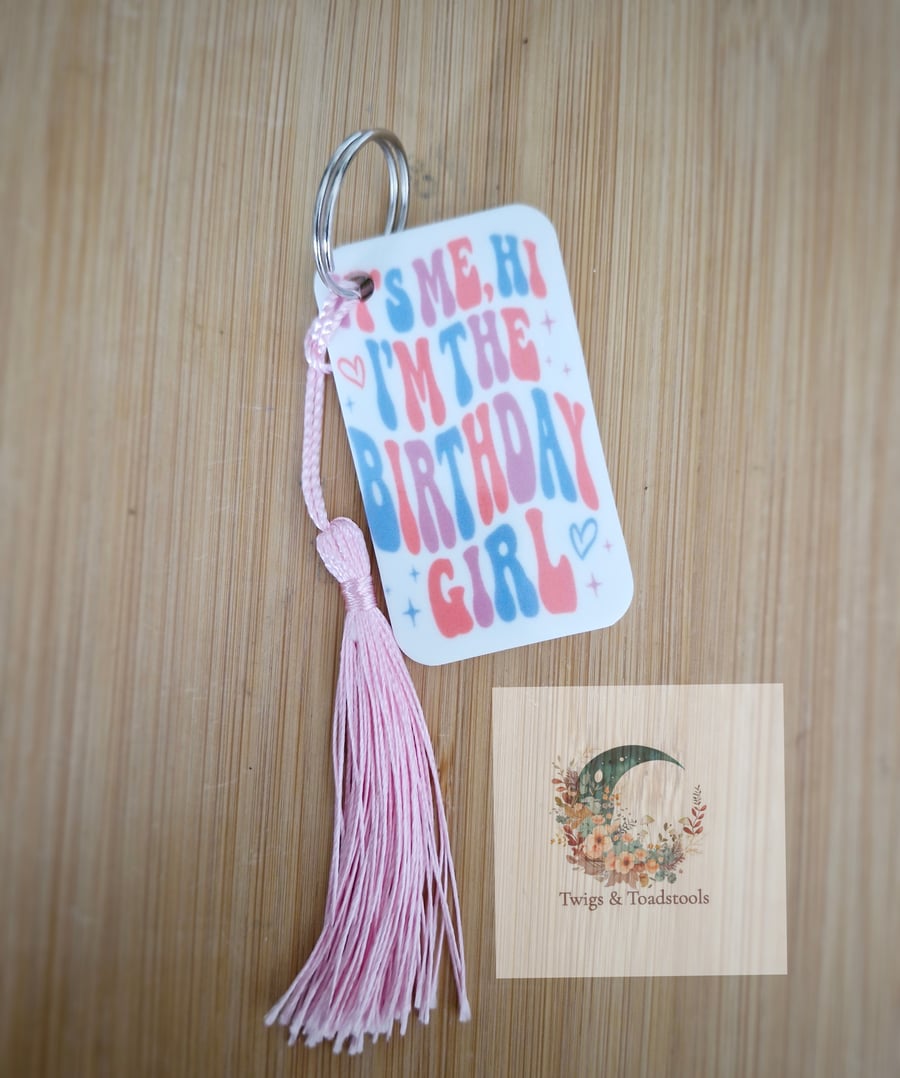 Taylor swift birthday theme keyring 