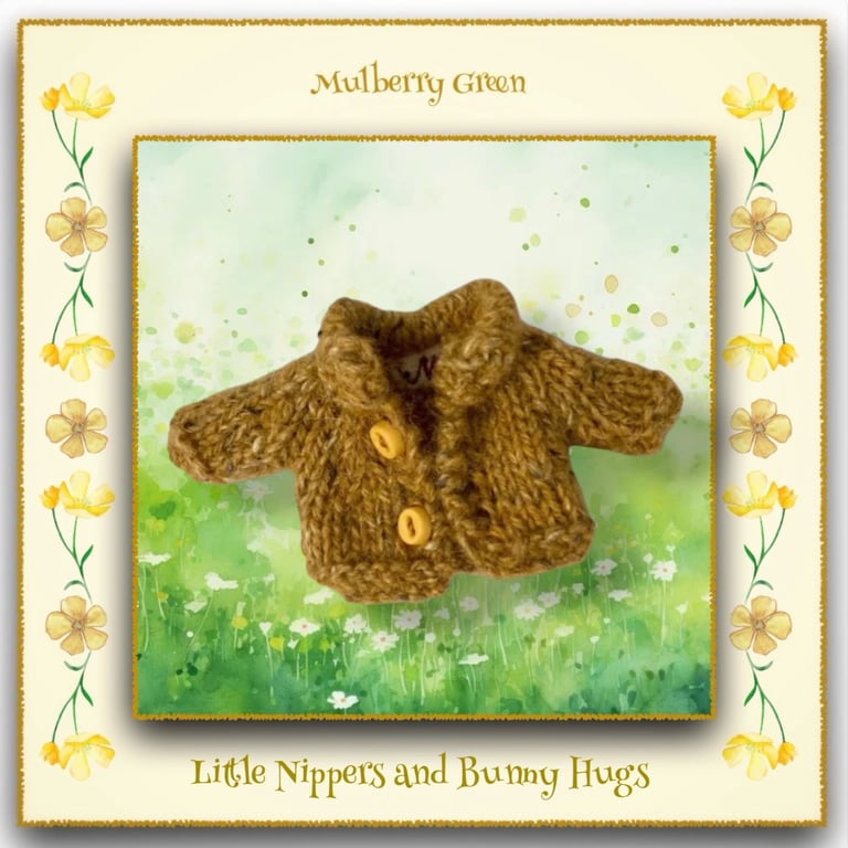 Little Nippers and Bunny Hugs Mustard Cardigan 