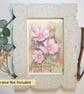 Pink Cosmos, small original drawing, letterbox art gift - Image 1