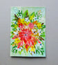 original art hand painted floral painting ( ref FA 301 G1 )