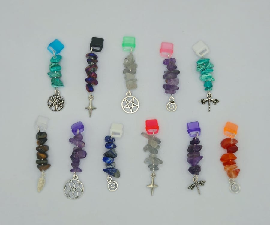 Gemstone Crystal Dust Plugs, Charms For Phone or Kindle, USB-C Accessory